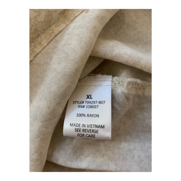 Alice Blue Cream Floral Lace High Neck Blouse Womens Size S - Picture 10 of 14